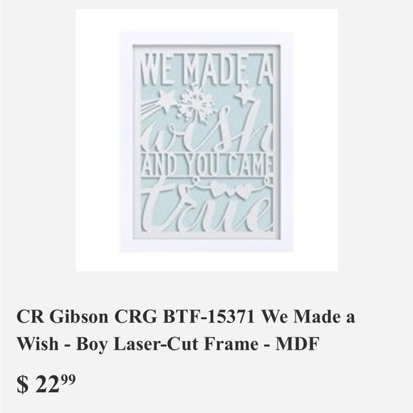 Pink We Made a Wish decor - Picture 1 of 3